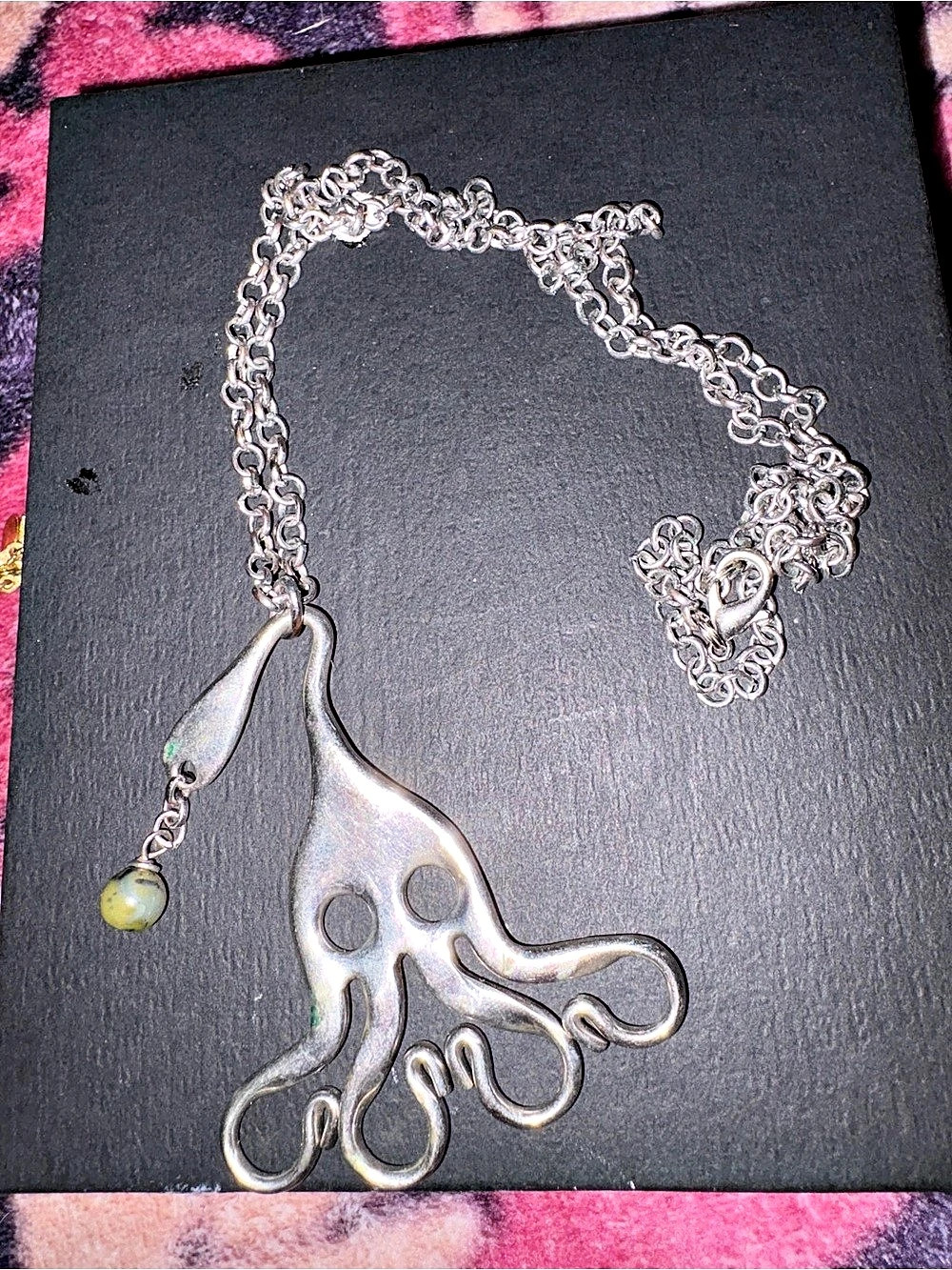 Silver-Tone Pendant Necklace